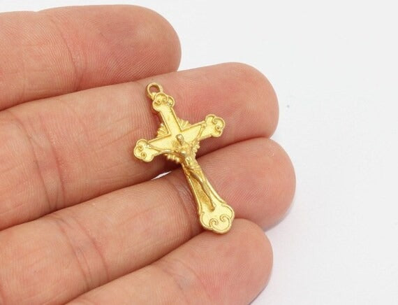 Brass Cross Pendant