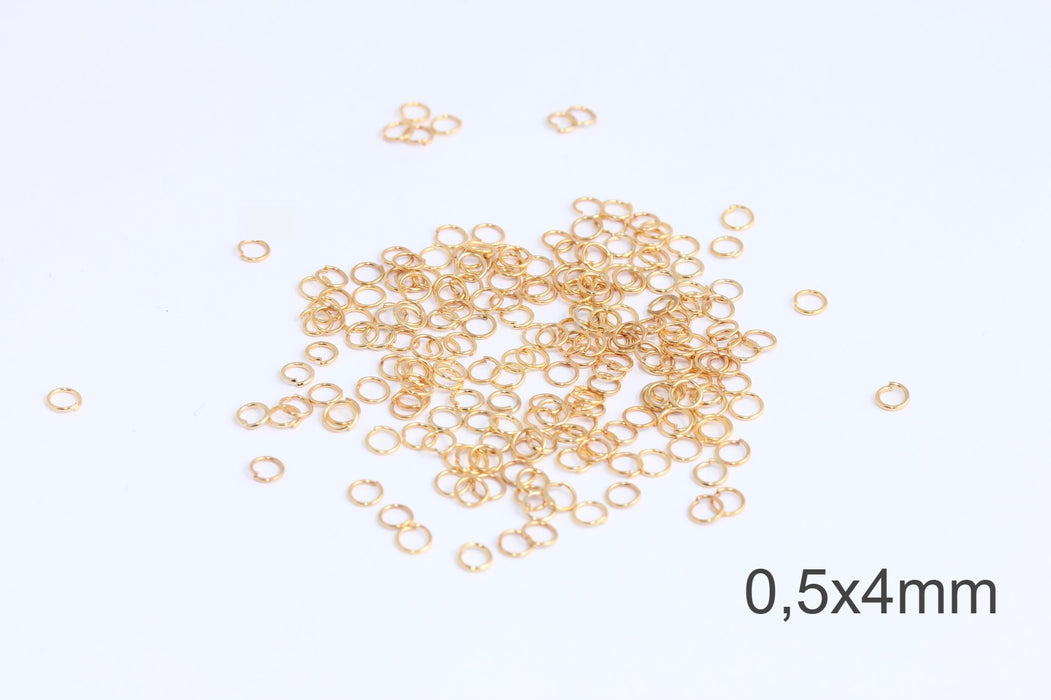 Shiny Gold Jump Rings