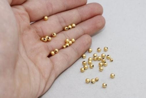 Tiny Spacer Beads, Bracelet Beads, Ball Beads