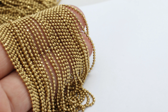 Raw Brass Ball Chain