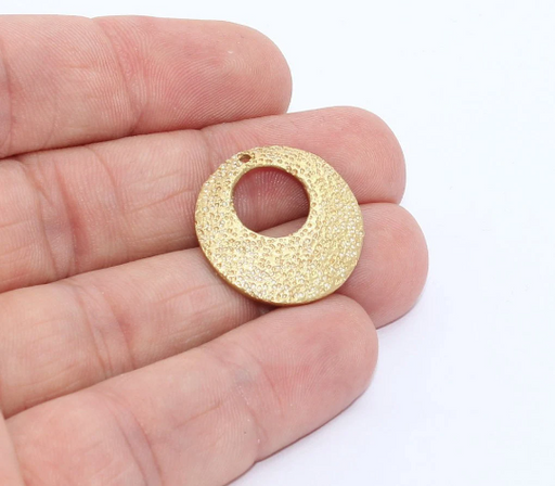 Brass Hoop Pendant