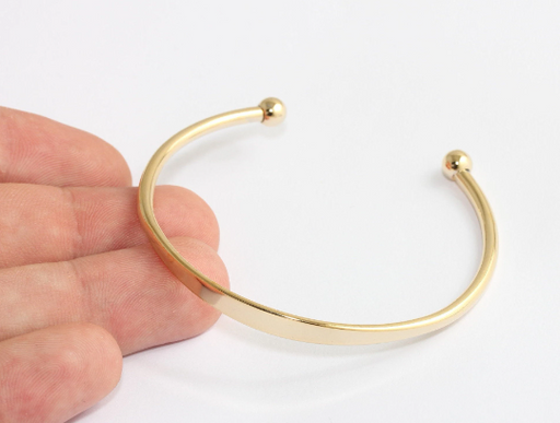 Shiny Gold Cuff Bracelet