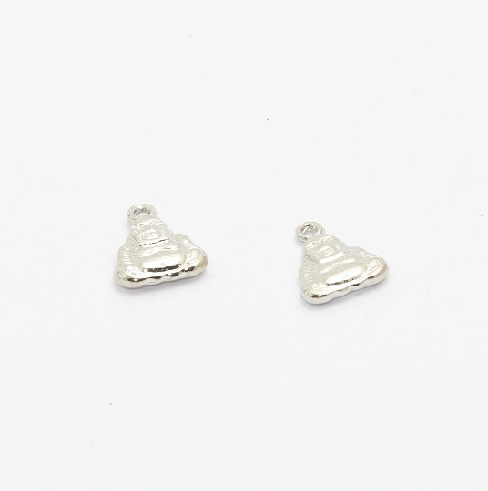 16x20mm Rodyum Kaplamalı Buda Kolyesi, Buda, MTE1258