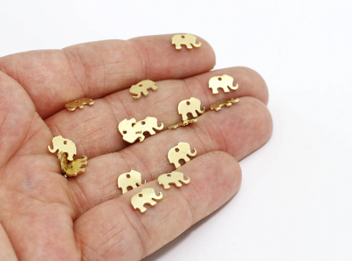 Brass Elephant Charms