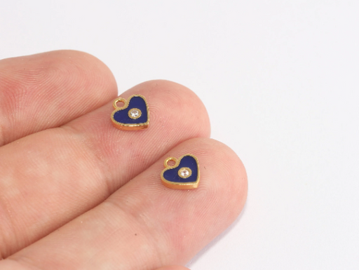 Shiny Gold Heart Charm