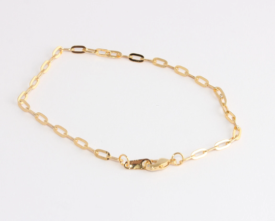 Shiny Gold Cable Bracelet