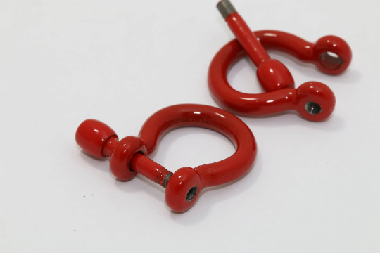 21x25mm Red Shackle Clasp, Nautical Bracelet Clasps, Anchor PLS45