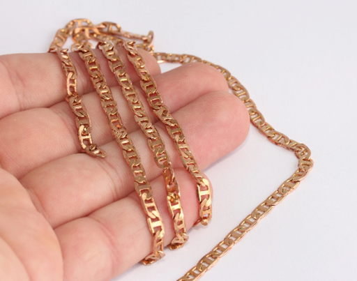 Raw Copper Bar Chain