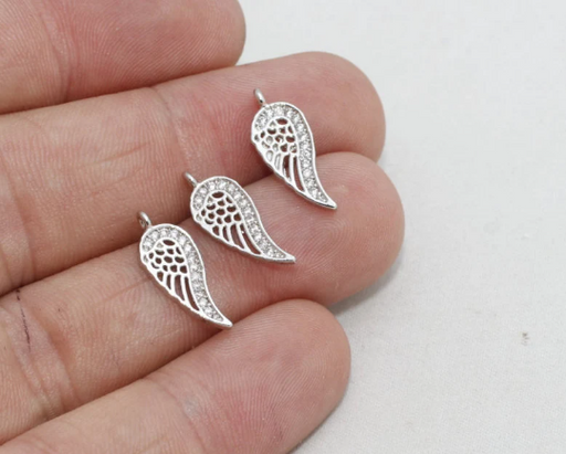 Rhodium Plated Wings