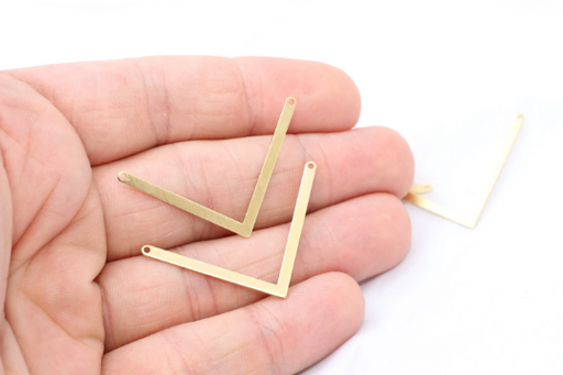 Brass Chevron Pendant