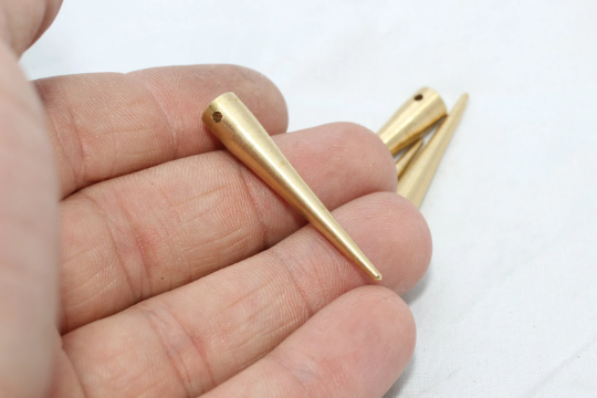 Brass Spike Charms