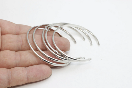 Rhodium Cuff Bracelet