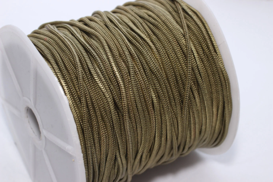 Catene a serpente in bronzo antico (1,4 mm) Catene in ottone color oro BXB73-2