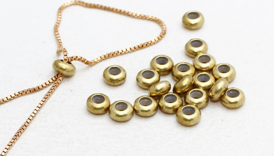 Tappo in gomma in ottone grezzo 8x6 mm, connettore in ottone grezzo, tappo in gomma Rondelle, EYM47
