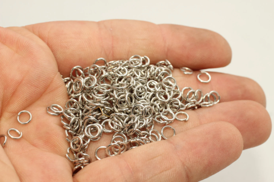Rhodium Plated Jump Rings