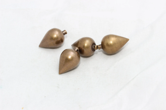 Ciondolo a punta in bronzo anticato da 13x20 mm, ciondolo a forma di pendolo a goccia, MLS1086
