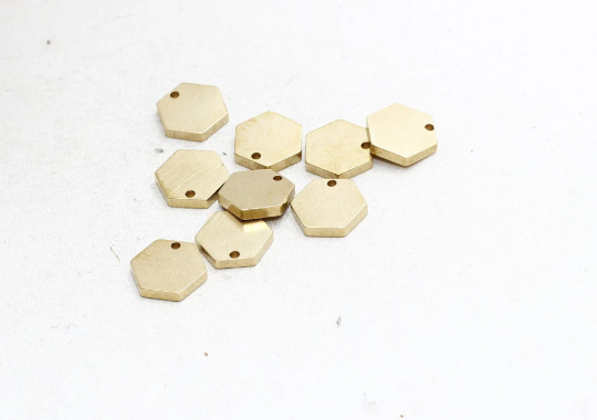 Brass Hexagon Disc
