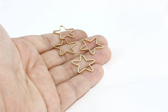 Brass Star Charms