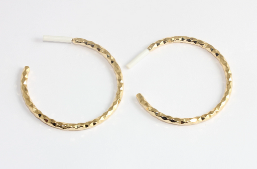 Hoop Earrings, Hammered Hoops