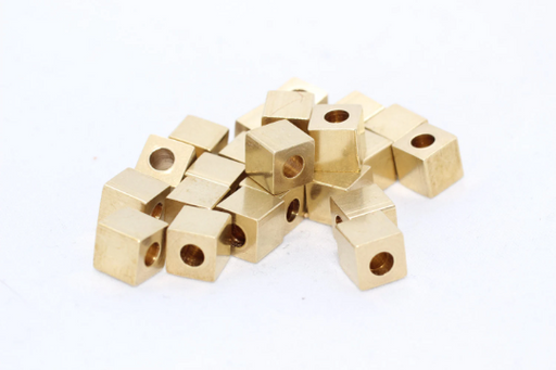 Brass Cube Beads