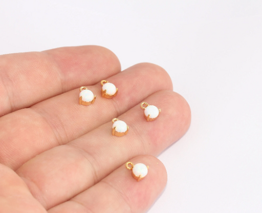 Shiny Gold Drop Charms