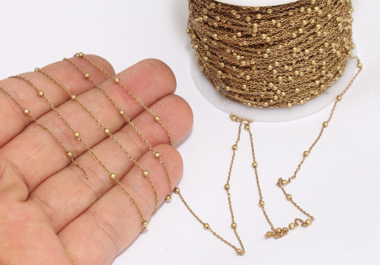 Raw Brass Ball Chains