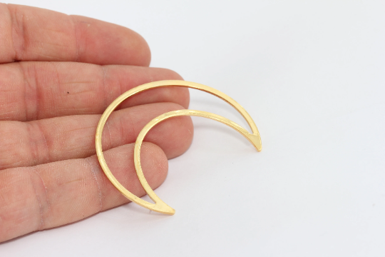 40x50mm 24k Shiny Gold Horn Pendant, Horn Charm, Horn CHK201-2