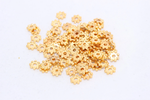 Spacer Beads, Tiny Snowflake