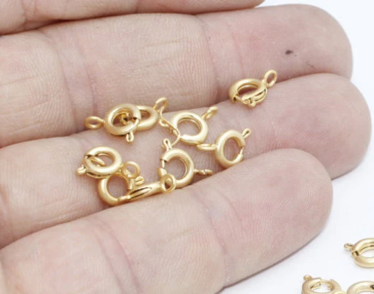Matt Gold Spring Clasp