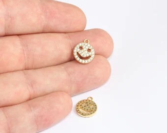 Shiny Gold Smile Charms