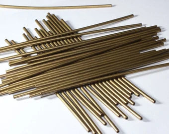 2x70mm Bronz Borular, Uzun Boru Çubuğu, Boru Boncukları, Pirinç TBR32