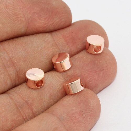 7mm Rose Gold , Round Beads, Spacer Beads, Solid Beads ROSE157