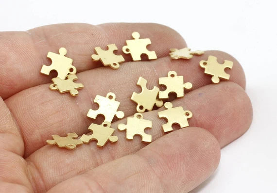 Brass Puzzle Charms