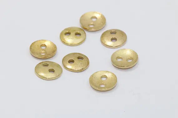 Brass Button Charms