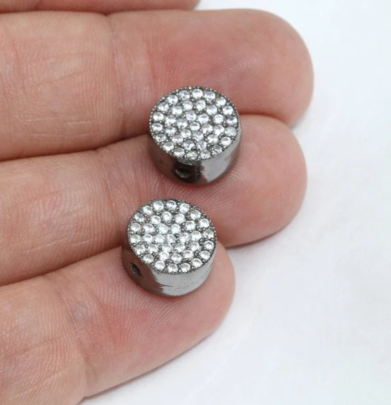 5x12mm Bronz Kaplamalı Boncuklar, Mikro, CZ Kayar, Pirinç ZRCN509