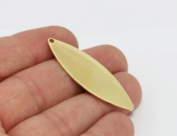 Brass Marquise Charms