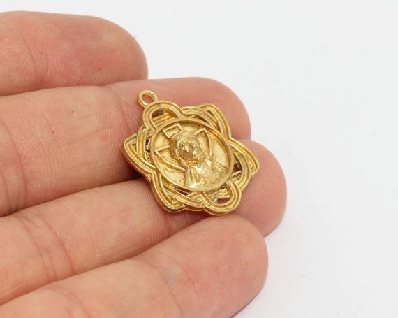 Brass Jesus Pendant
