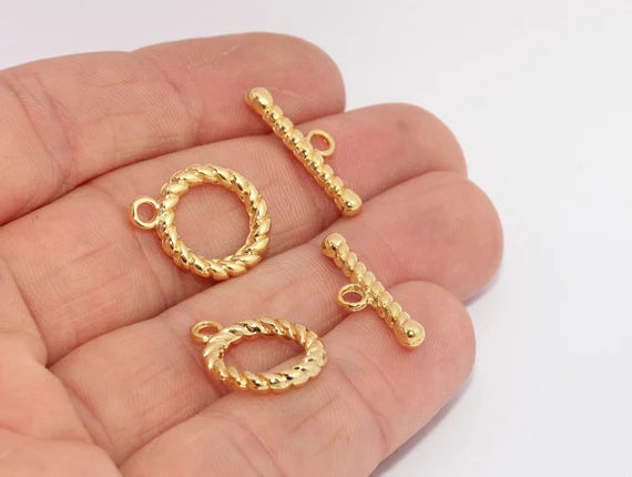 Shiny Gold Toggle Clasp