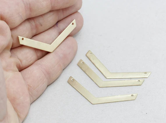 Brass Chevron Pendant