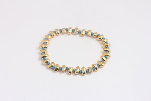 Shiny Gold Beaded Bracelet