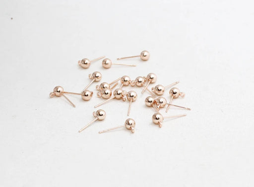 Ball Ear Posts, Stud Earrings, Stainless