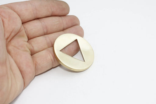Brass Cutout Triangle