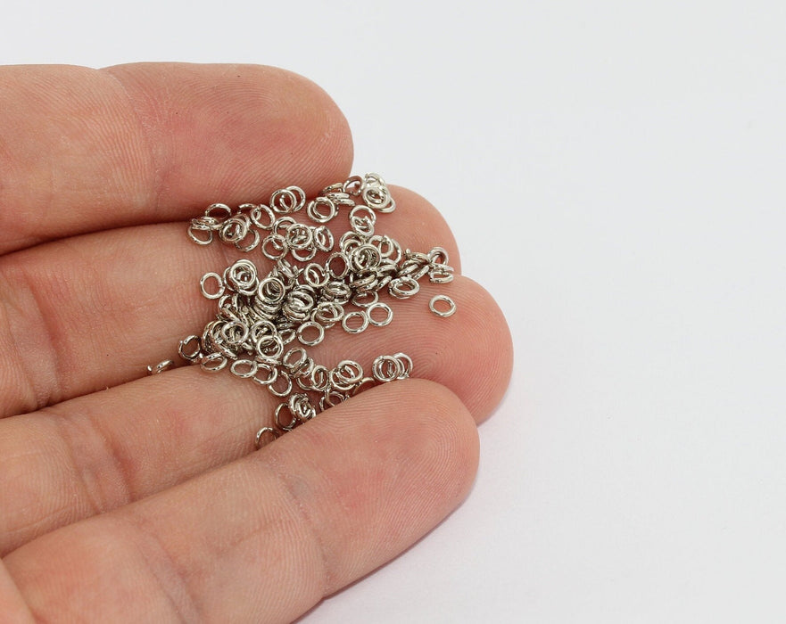Rhodium Plated Jump Rings