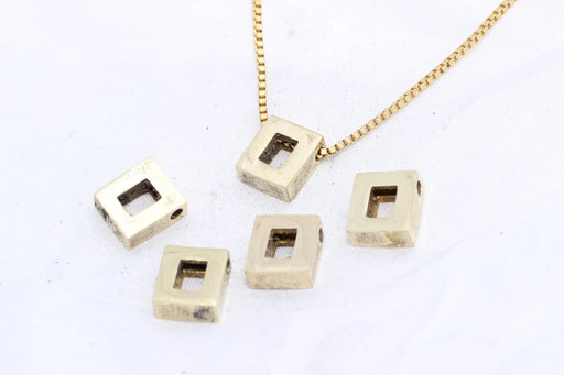 Brass Rectangle Pendant