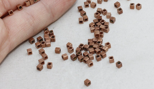 Spacer Beads, Square Charms