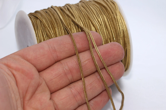 1,6mm Raw Brass Snake Chains, Brass Mesh,Chains,   BXB90