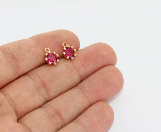 Shiny Gold Drop Charms