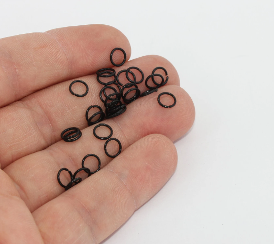 Black Plated Jump Rings