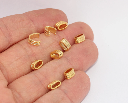 Shiny Gold Plated Oval Ring