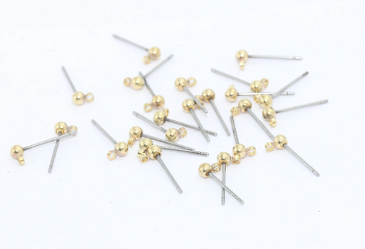 Stainless Steel Ball Ear Posts